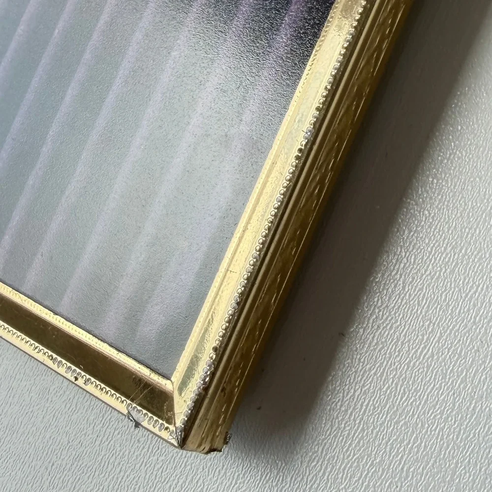 Vintage Brass Picture Frame Gold 5x7 Ornate Old World Cottagecore Rustic